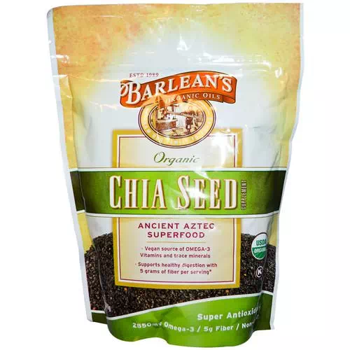 Barlean's, Organic, Chia Seed Supplement, 12 oz (340 g) Review
