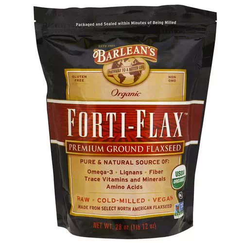 Barlean's, Organic, Forti-Flax, Premium Ground Flaxseed, 28 oz (1 lb 12 oz) Review