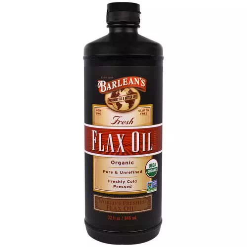 Barlean's, Organic, Fresh Flax Oil, 32 fl oz (946 ml) Review