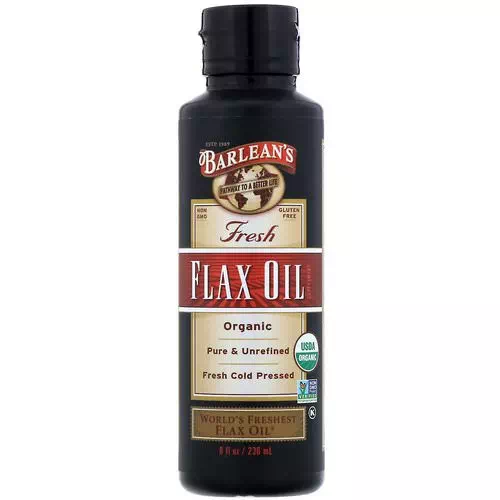 Barlean's, Organic, Fresh Flax Oil, 8 fl oz (236 ml) Review