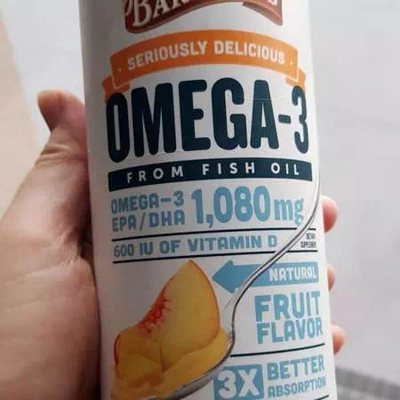 Seriously Delicious, Omega-3 Fish Oil, Mango Peach Smoothie