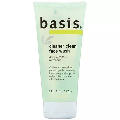 Basis, Cleaner Clean Face Wash, 6 fl oz (177 ml) Review