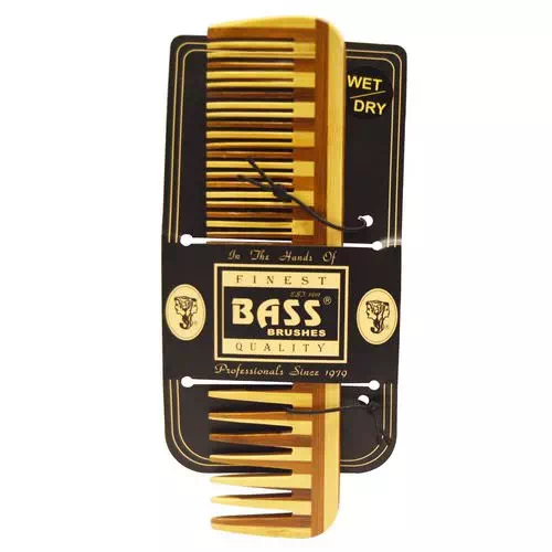 Bass Brushes, Large Wood Comb, Wide Tooth/ Fine Combination Review
