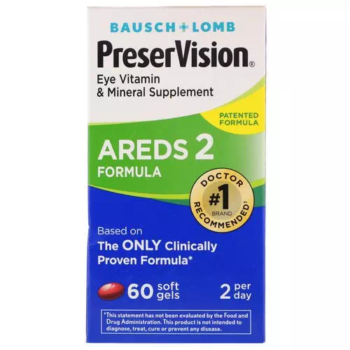 Bausch & Lomb, PreserVision, AREDS 2 Formula, 60 Soft Gels Review