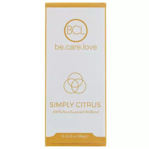 BCL, Be Care Love, 100% Pure Essential Oil Blend, Simply Citrus, 0.34 fl oz (10 ml) Review
