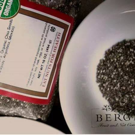 Bergin Fruit and Nut Company, Organic Black Chia Seed, 16 oz (454 g) Review
