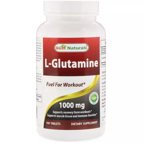 Best Naturals, L-Glutamine, 1000 mg, 180 Tablets Review