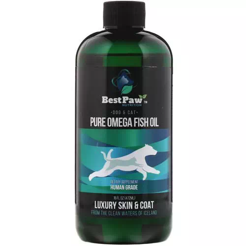 Best Paw Nutrition, Pure Omega Fish Oil, Dog & Cat, 16 fl oz (472 ml) Review