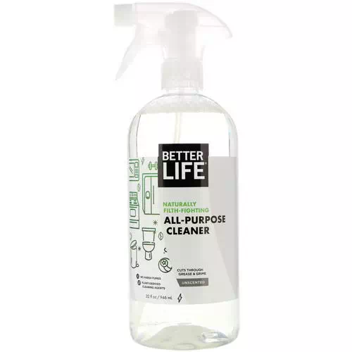 Better Life, All-Purpose Cleaner, Unscented, 32 fl oz (946 ml) Review