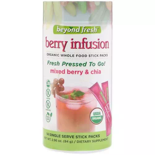 Beyond Fresh, Berry Infusion, Mixed Berry & Chia, 14 Single Serve Stick Packs Review
