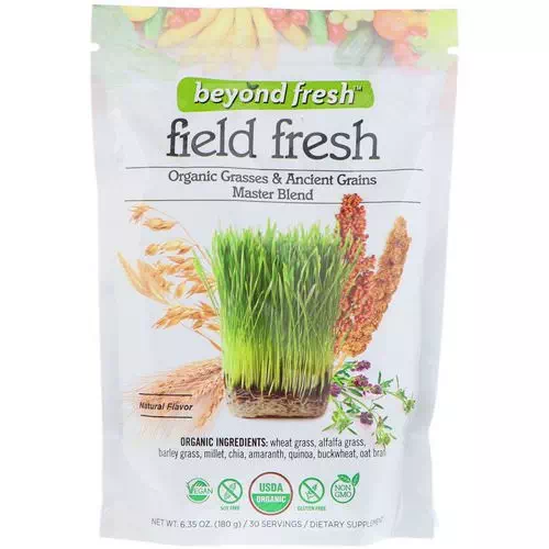 Beyond Fresh, Field Fresh, Organic Grasses & Ancient Grains Master Blend, Natural Flavor, 6.35 oz (180 g) Review