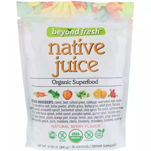 Beyond Fresh, Native Juice, Organic Superfood, Natural Berry Flavor, 10.58 oz (300 g) Review