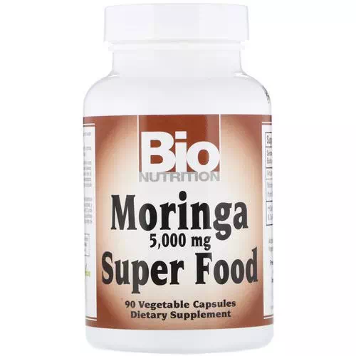 Bio Nutrition, Moringa Super Food, (Moringa Oleifera), 5,000 mg, 90 Vegetarian Capsules Review