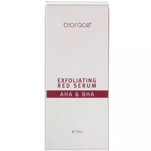 Biorace, Exfoliating Red Serum, AHA & BHA, 1.01 oz (30 ml) Review