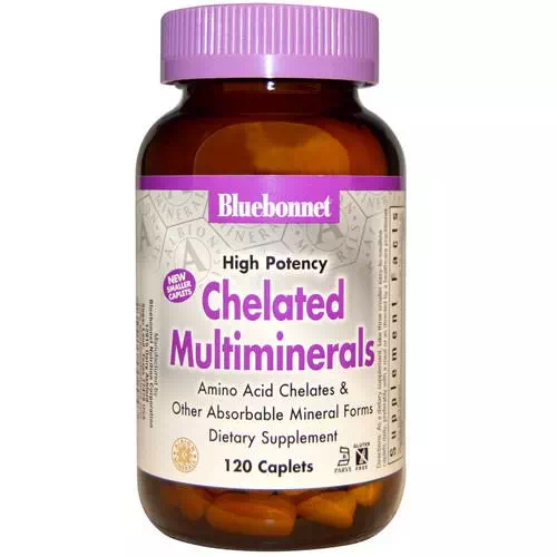 Bluebonnet Nutrition, High Potency, Chelated Multiminerals, 120 Caplets Review
