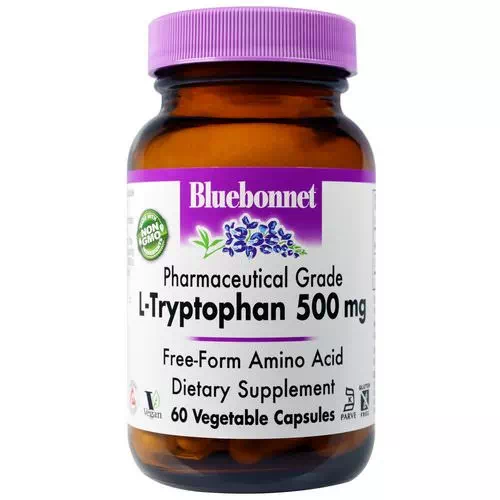 Bluebonnet Nutrition, L-Tryptophan, 500 mg, 60 Veggie Caps Review