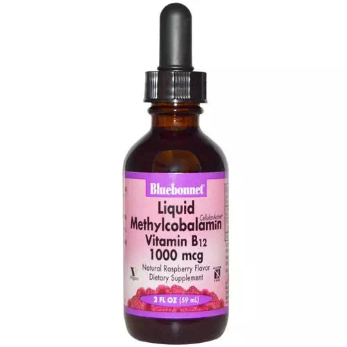 Bluebonnet Nutrition, Liquid Methylcobalamin Vitamin B12, Natural Raspberry Flavor, 1000 mcg, 2 fl oz (59 ml) Review
