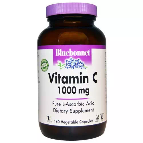 Bluebonnet Nutrition, Vitamin C, 1000 mg, 180 Veggie Caps Review