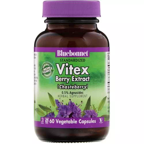 Bluebonnet Nutrition, Vitex Berry Extract, 60 Vegetable Capsules Review