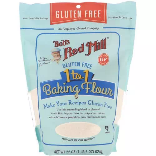 Bob's Red Mill, 1 to 1 Baking Flour, Gluten Free, 22 oz (624 g) Review