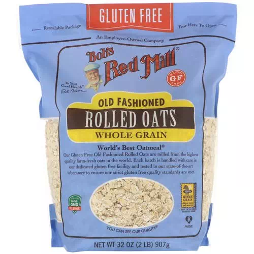 Bob's Red Mill, Old Fashioned Rolled Oats, Whole Grain, Gluten Free, 32 oz (907 g) Review