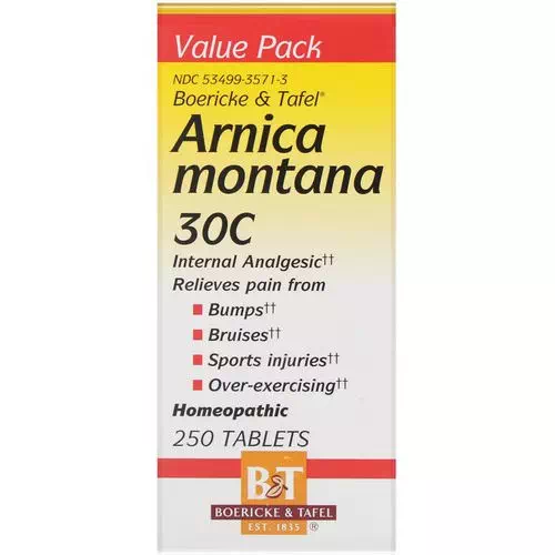 Boericke & Tafel, Arnica Montana 30C, 250 Tablets Review