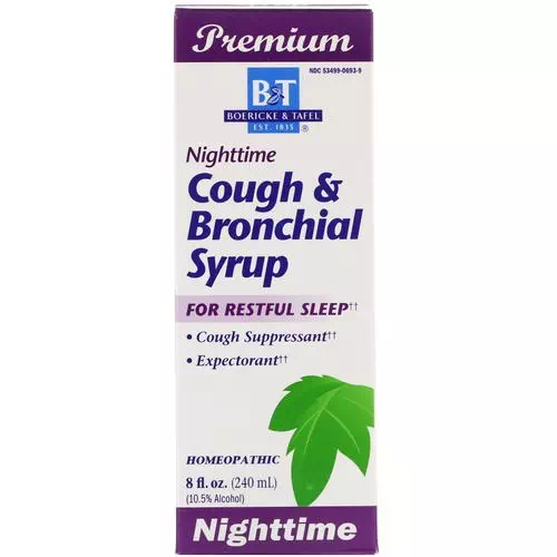 Boericke & Tafel, Nighttime Cough & Bronchial Syrup, 8 fl oz (240 ml) Review