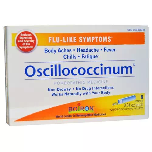 Boiron, Oscillococcinum, Flu-Like Symptoms, 6 Doses, 0.04 oz Each Review