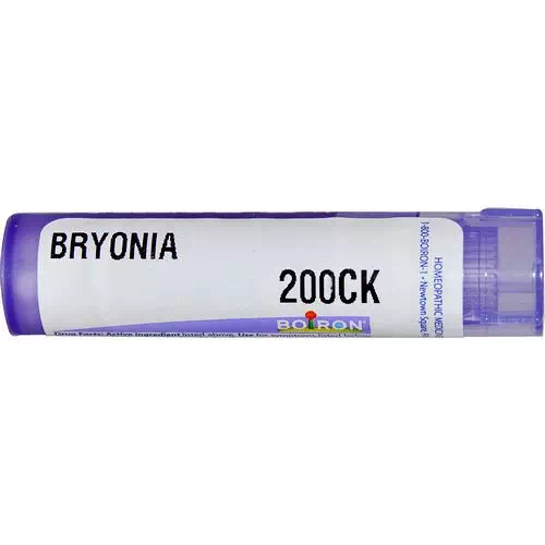 Boiron, Single Remedies, Bryonia, 200CK, Approx 80 Pellets Review