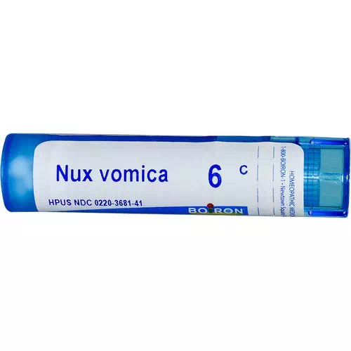 Boiron, Single Remedies, Nux Vomica, 6C, Approx 80 Pellets Review