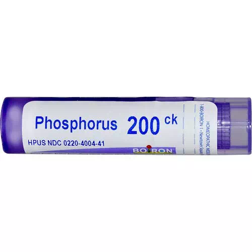 Boiron, Single Remedies, Phosphorus, 200CK, Approx 80 Pellets Review