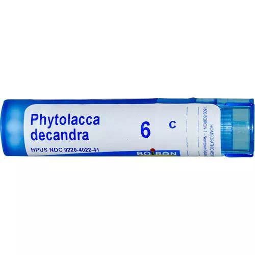 Boiron, Single Remedies, Phytolacca Decandra, 6C, Approx 80 Pellets Review