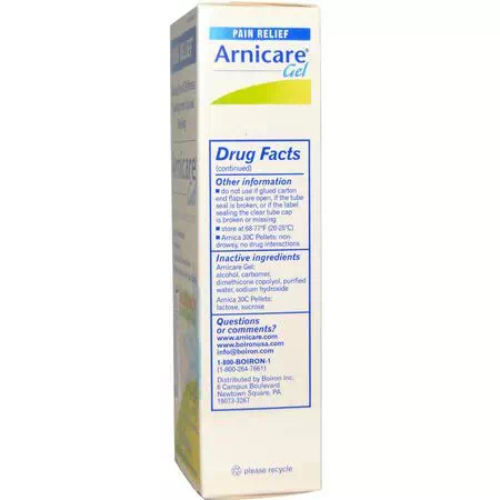 Boiron, Arnica Topicals, Pain Relief Formulas