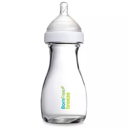 Born Free, Breeze, Baby Bottle, Glass, 1m+, Medium Flow, 1 Bottle, 9 oz (266 ml) Review