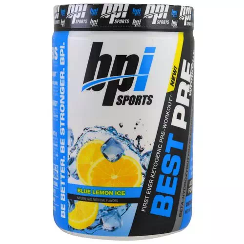 BPI Sports, Best Pre Workout, Beta-Hydroxybutyrate Ketone & Energy Formula, Blue Lemon Ice, 11.11 oz (315 g) Review