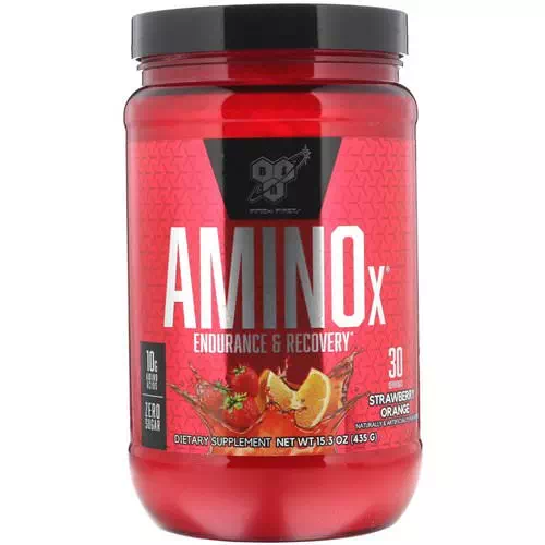 BSN, Amino-X, Endurance & Recovery, Strawberry Orange, 15.3 oz (435 g) Review
