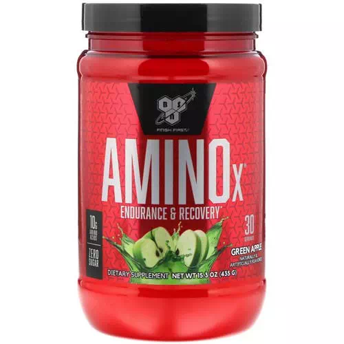 BSN, Amino-X, Endurance & Recovery, Green Apple, 15.3 oz (435 g) Review