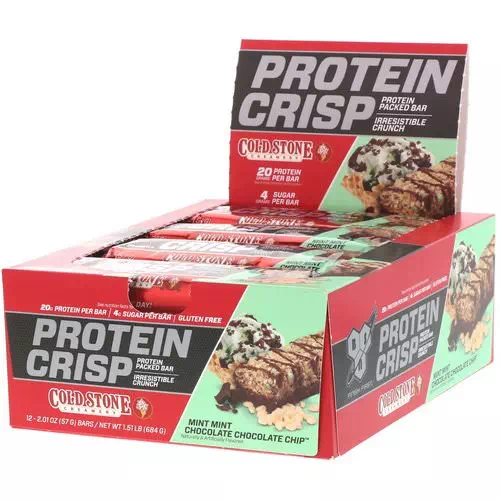 BSN, Protein Crisp, Mint Mint Chocolate Chocolate Chip, 12 Bars, 2.01 oz (57 g) Each Review