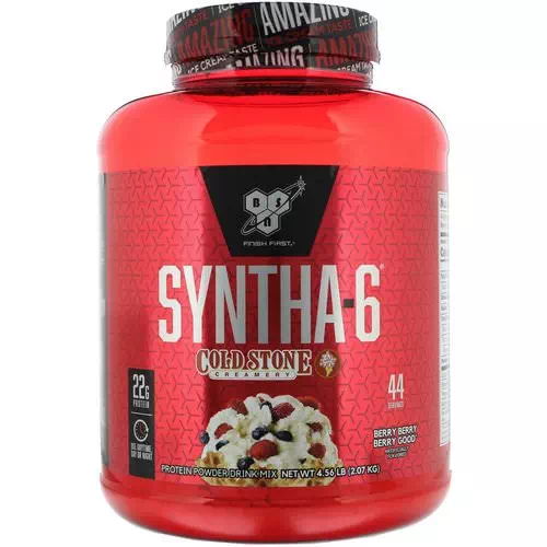 BSN, Syntha-6, Cold Stone Creamery, Berry Berry Berry Good, 4.56 lb (2.07 kg) Review
