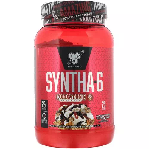 BSN, Syntha-6, Cold Stone Creamery, Cookie Doughn't You Want Some, 2.59 lb (1.17 kg) Review