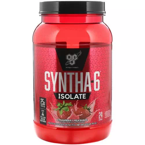 BSN, Syntha-6 Isolate, Protein Powder Drink Mix, Strawberry Milkshake, 2.01 lbs (912 g) Review