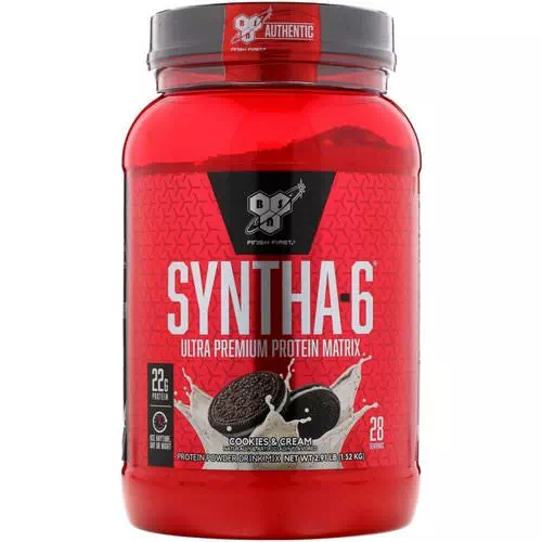 BSN, Syntha-6, Ultra Premium Protein Matrix, Cookies and Cream, 2.91 lbs (1.32 kg) Review