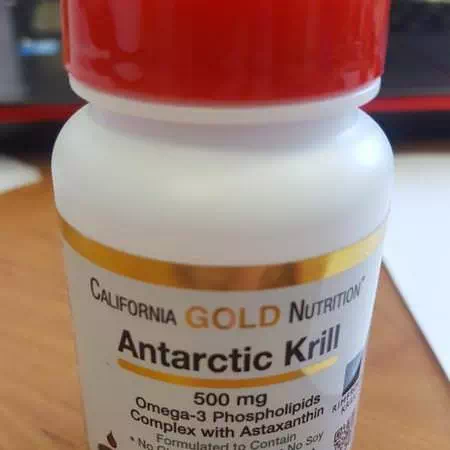 California Gold Nutrition, Antarctic Krill Oil, with Astaxanthin, RIMFROST, Natural Strawberry & Lemon Flavor, 500 mg, 120 Fish Gelatin Softgels Review