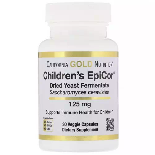 California Gold Nutrition, Children's Epicor, 125 mg, 30 Veggie Capsules Review