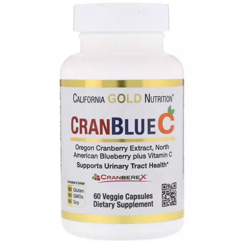 California Gold Nutrition, CranBlueC, Cranberry, Blueberry, Vitamin C, 60 Veggie Capsules Review