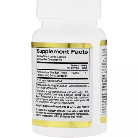 Pycnogenol, Pine Bark Extract, Antioxidants, Supplements