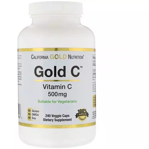 California Gold Nutrition, Gold C, Vitamin C, 500 mg, 240 Veggie Caps Review
