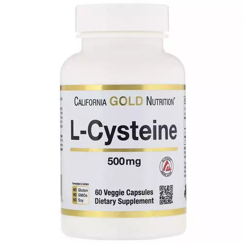 California Gold Nutrition, L-Cysteine, AjiPure, 500 mg, 60 Veggie Capsules Review