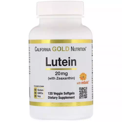 California Gold Nutrition, Lutein with Zeaxanthin, 20 mg, 120 Veggie Softgels Review