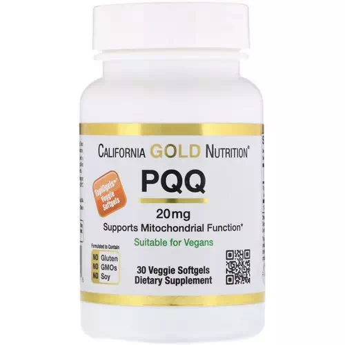California Gold Nutrition, PQQ, 20 mg, 30 Veggie Softgels Review